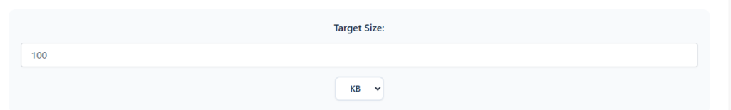 set your target size 
image reducer online 