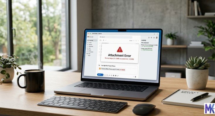 Image compression for email attachments reducing large file size before sending