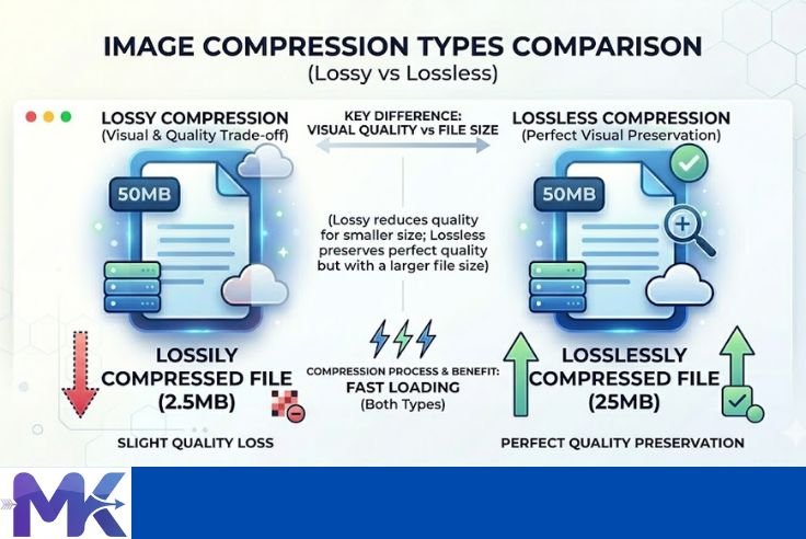 lossy vs lossless image compression comparison diagram
