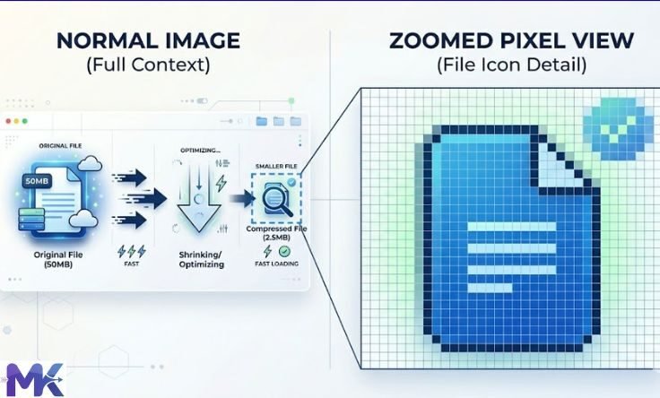 pixels in digital image explained zoom view squares
