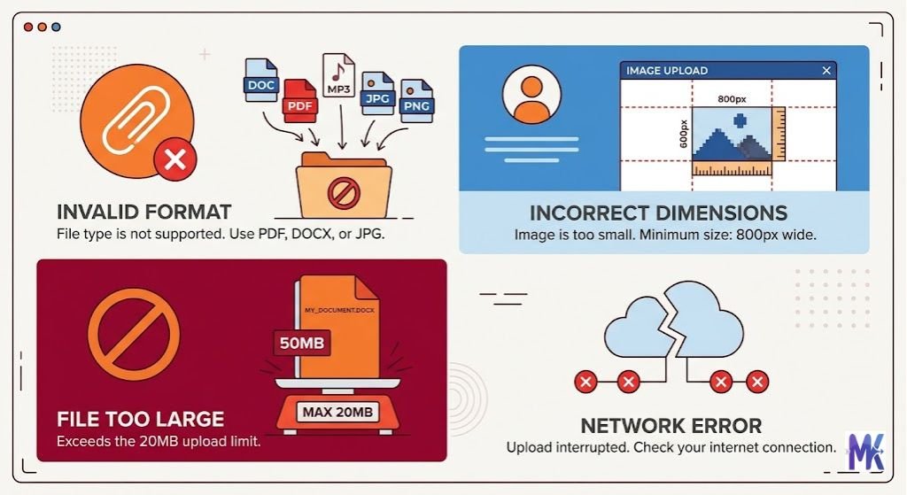 common image upload errors on indian government websites