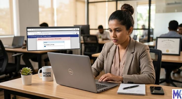 compress images for job application file size error example