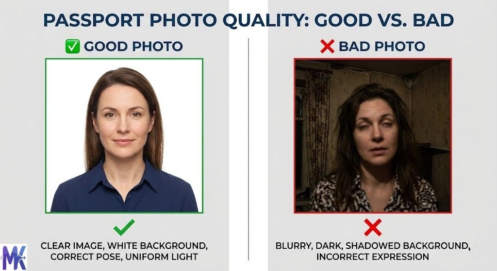 good vs bad photo before compress images for job application
