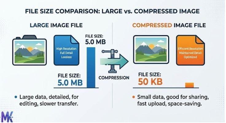 image file size comparison for government forms compression