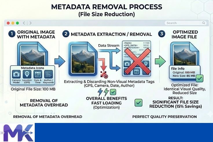 image metadata removal reducing file size