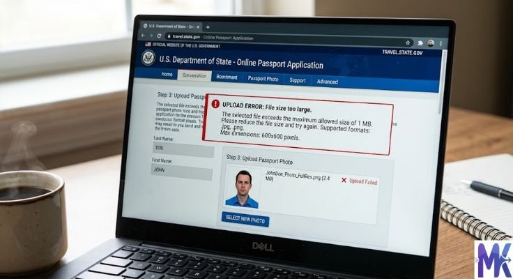 reduce passport photo size error file too large on upload