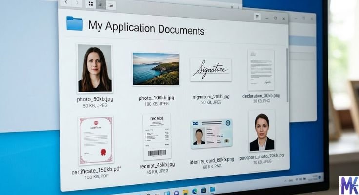 save compressed images for job application in different sizes