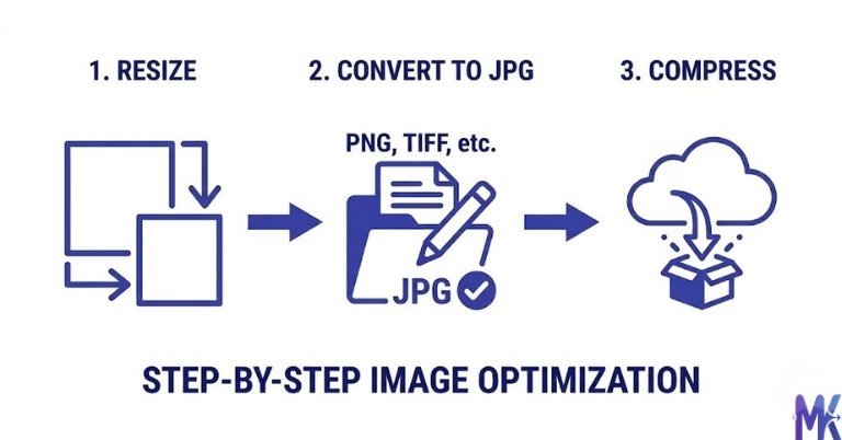 steps to compress image to 10KB resize convert and compress