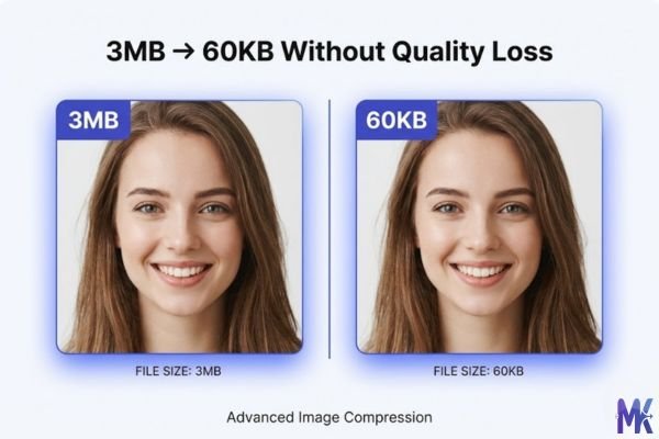 3MB → 60KB Without Quality Loss