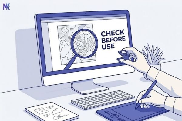 Checking image quality before publishing to website