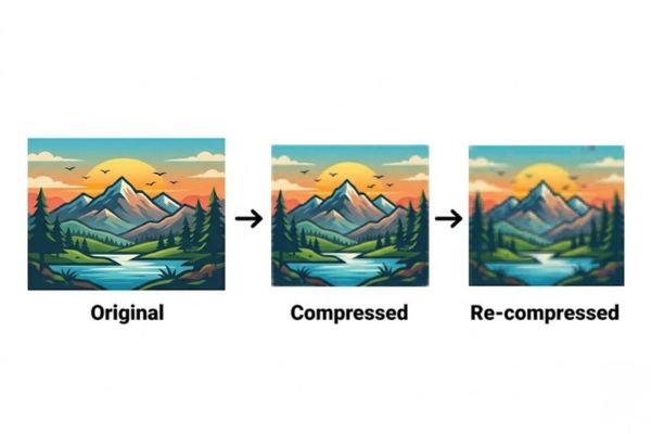 Example showing quality loss when compressing an already compressed image