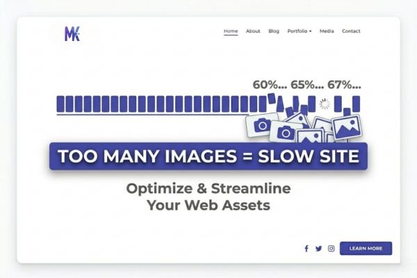 Impact of multiple large images on page speed