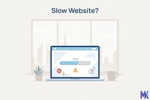 Slow website loading on laptop due to heavy images